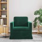 vidaXL Καναπές Σκούρο Πράσινο 78 x 78 x 80 εκ. Βελούδο