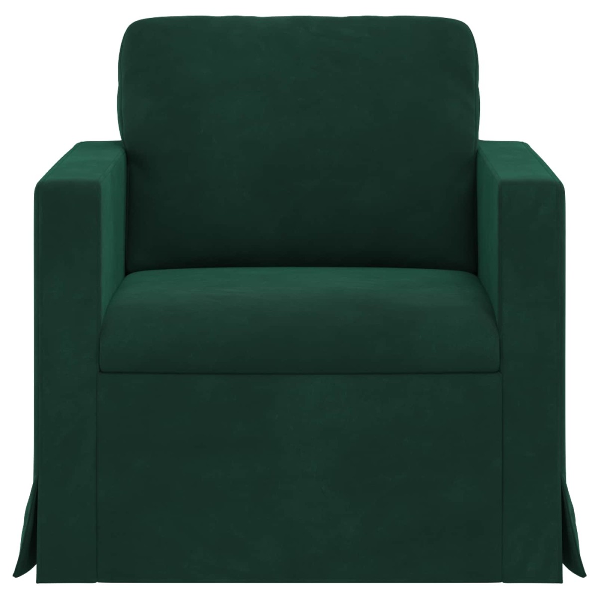 vidaXL Καναπές Σκούρο Πράσινο 78 x 78 x 80 εκ. Βελούδο