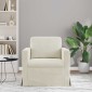vidaXL Καναπές Κρεμ 78 x 78 x 80 εκ. Βελούδο