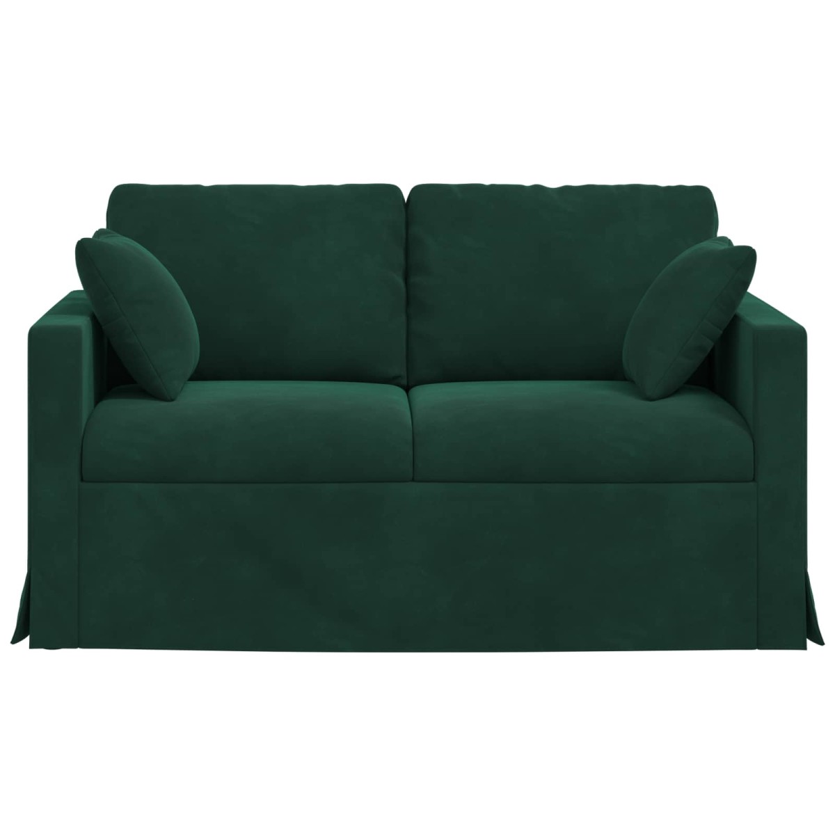 vidaXL Καναπές Σκούρο Πράσινο 138 x 78 x 80 εκ Βελούδο