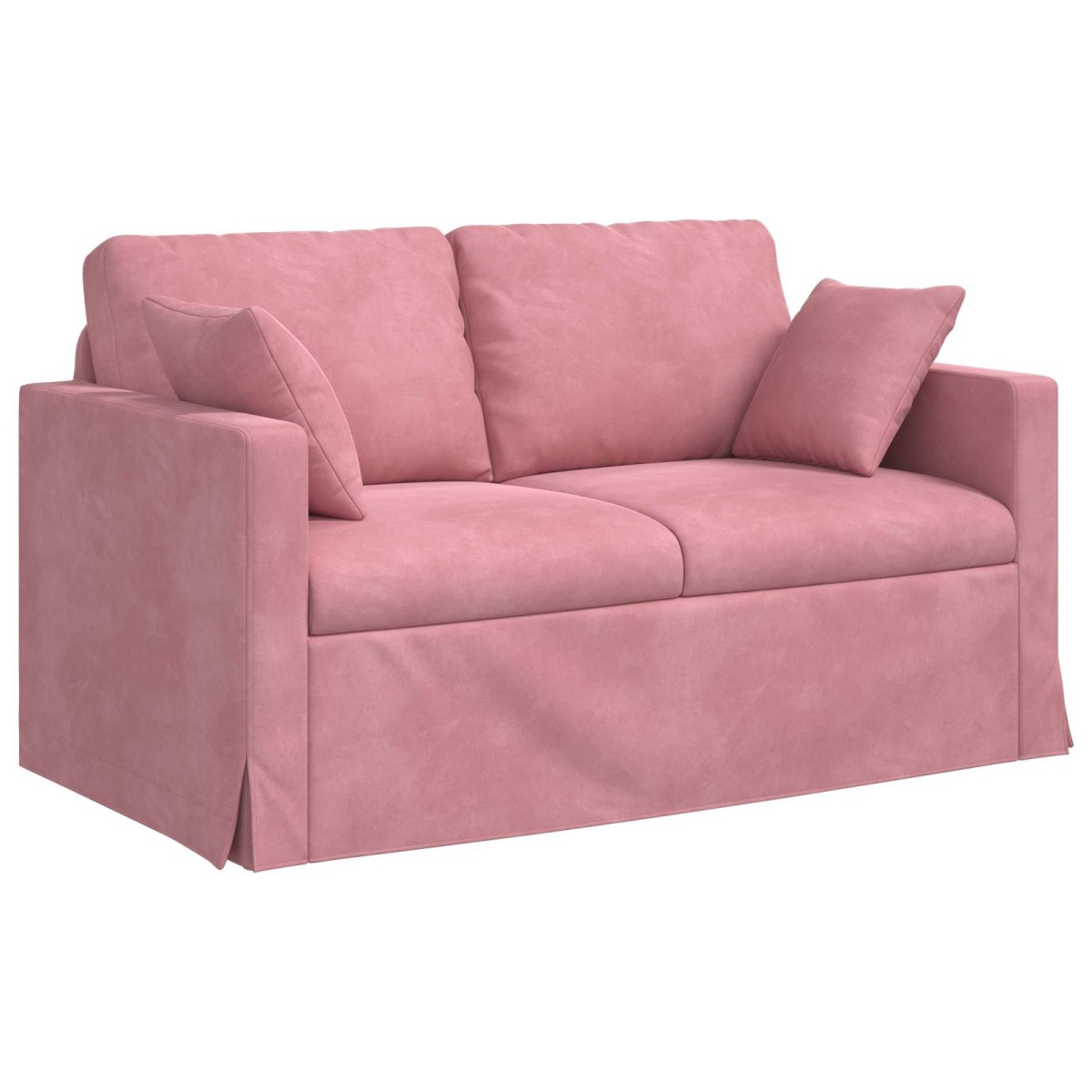 vidaXL Καναπές Ροζ 138 x 78 x 80 εκ Βελούδο