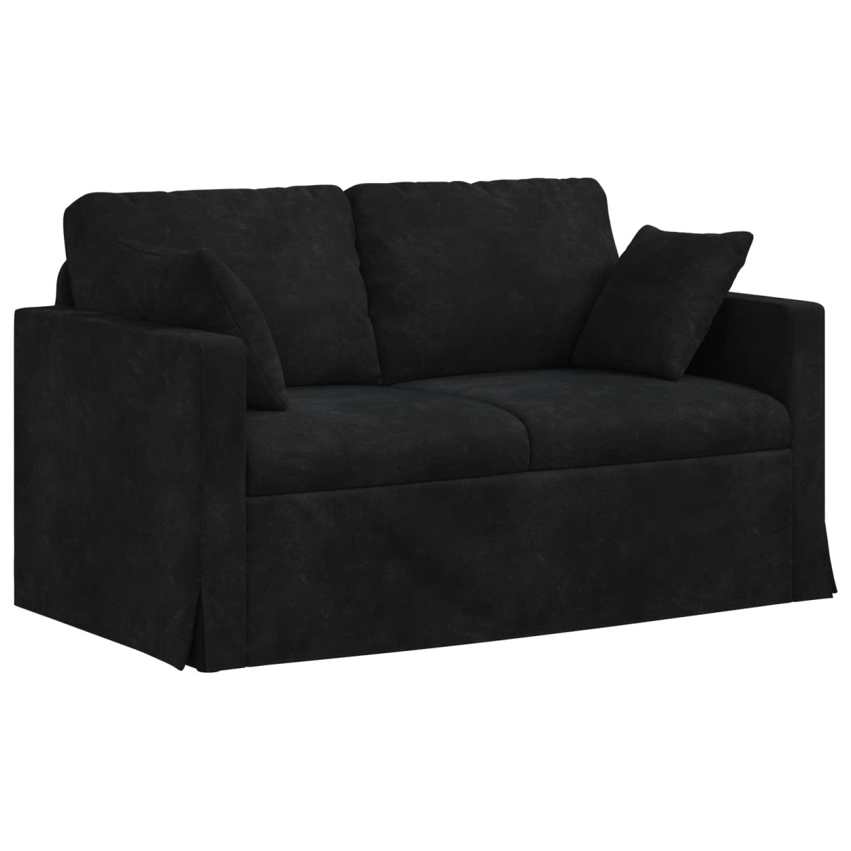 vidaXL Καναπές Μαύρο 138 x 78 x 80 εκ Βελούδο