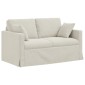 vidaXL Καναπές Κρεμ 138 x 78 x 80 εκ Βελούδο