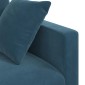 vidaXL Καναπές Μπλε 138 x 78 x 80 εκ Βελούδο