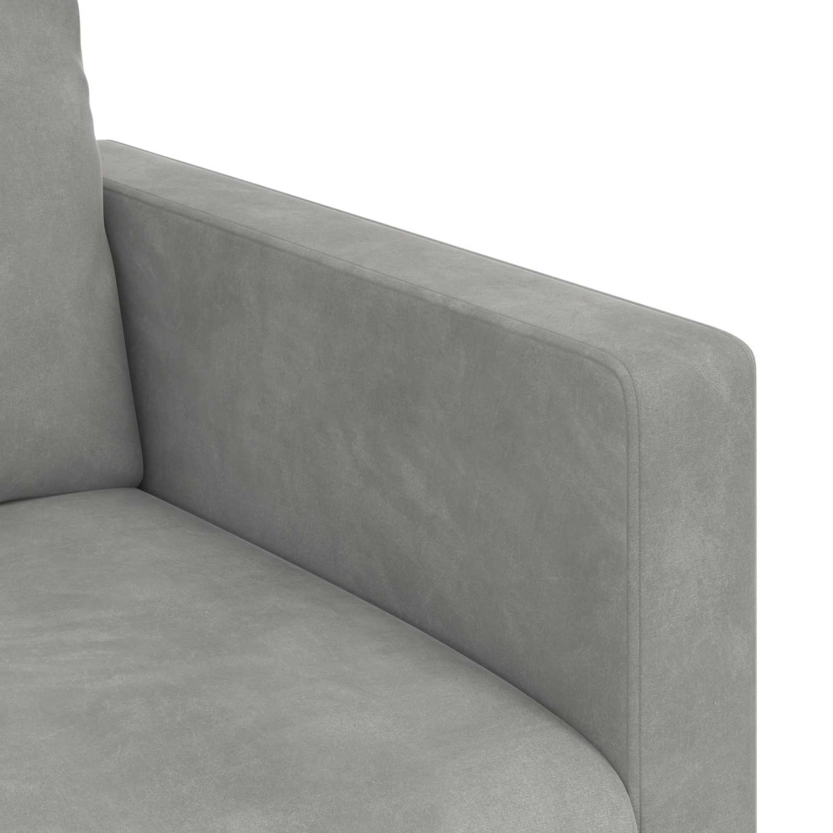 vidaXL Καναπές Ανοιχτό γκρι 158 x 78 x 80 εκ Βελούδο