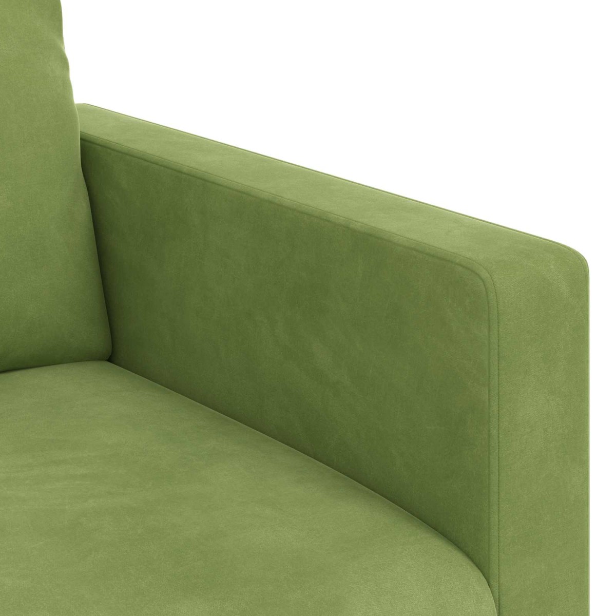 vidaXL Καναπές Ανοιχτό Πράσινο 158 x 78 x 80 εκ Βελούδο