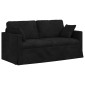 vidaXL Καναπές Μαύρο 158 x 78 x 80 εκ Βελούδο