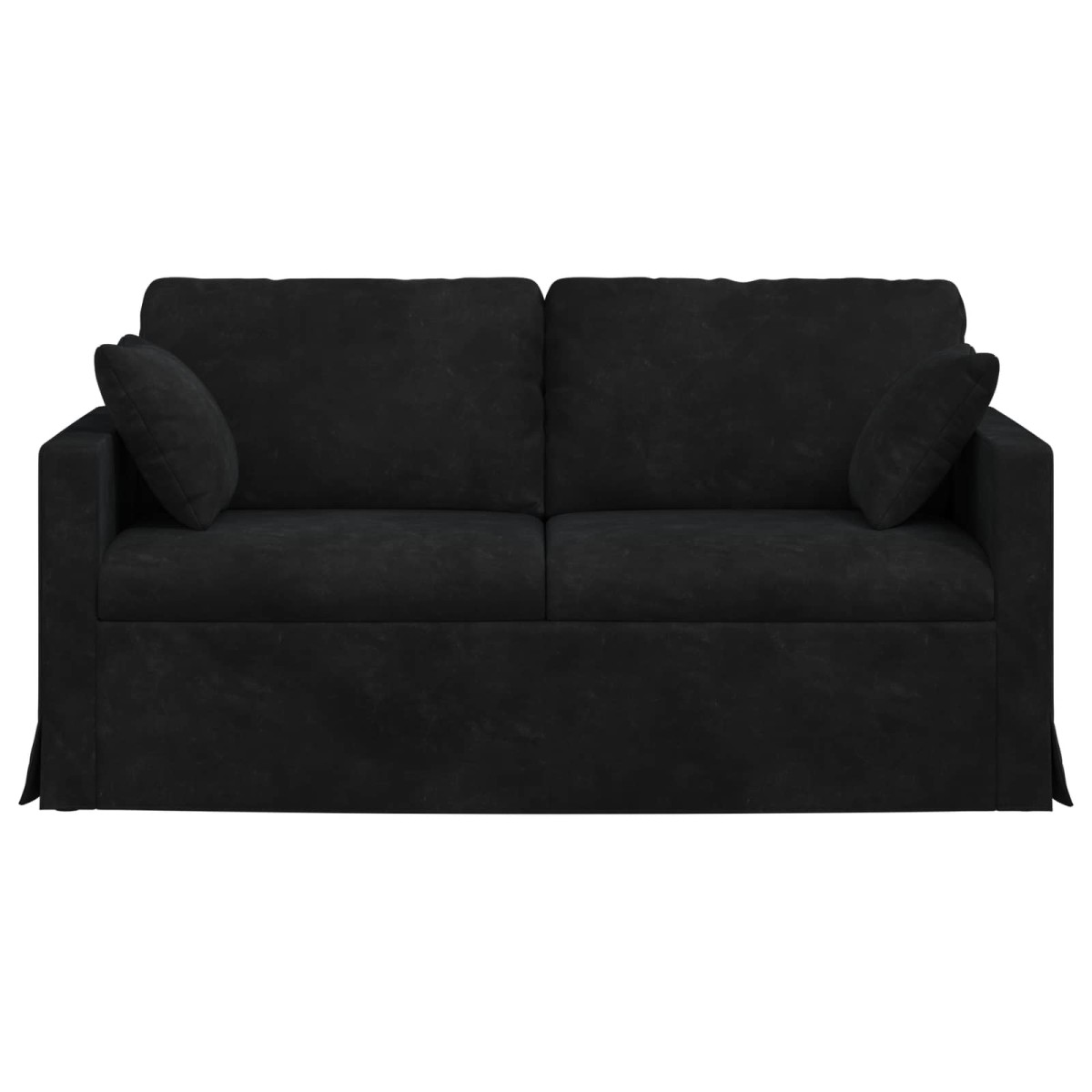 vidaXL Καναπές Μαύρο 158 x 78 x 80 εκ Βελούδο