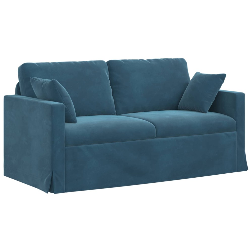 vidaXL Καναπές Μπλε 158 x 78 x 80 εκ Βελούδο