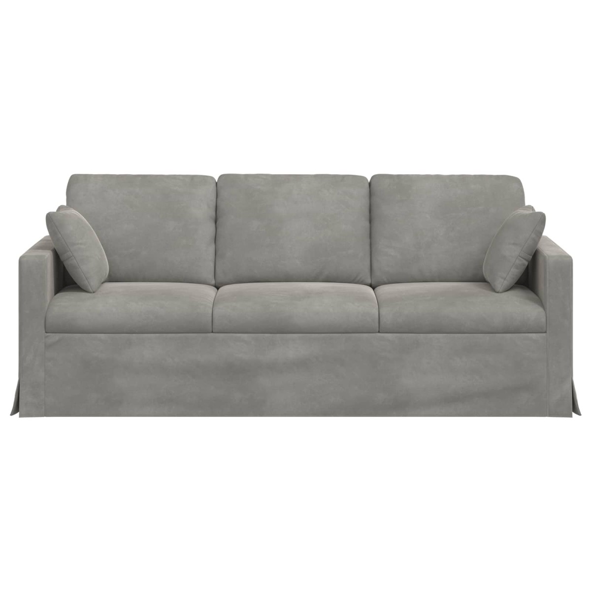 vidaXL Καναπές Ανοιχτό γκρι 198 x 78 x 80 εκ Βελούδο