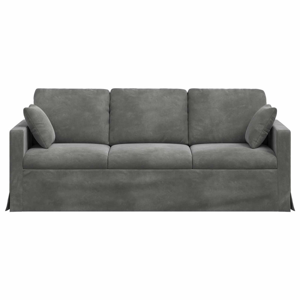 vidaXL Καναπές Σκούρο Γκρι 198 x 78 x 80 εκ Βελούδο