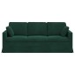 vidaXL Καναπές Σκούρο Πράσινο 198 x 78 x 80 εκ Βελούδο
