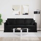 vidaXL Καναπές Μαύρο 198 x 78 x 80 εκ Βελούδο