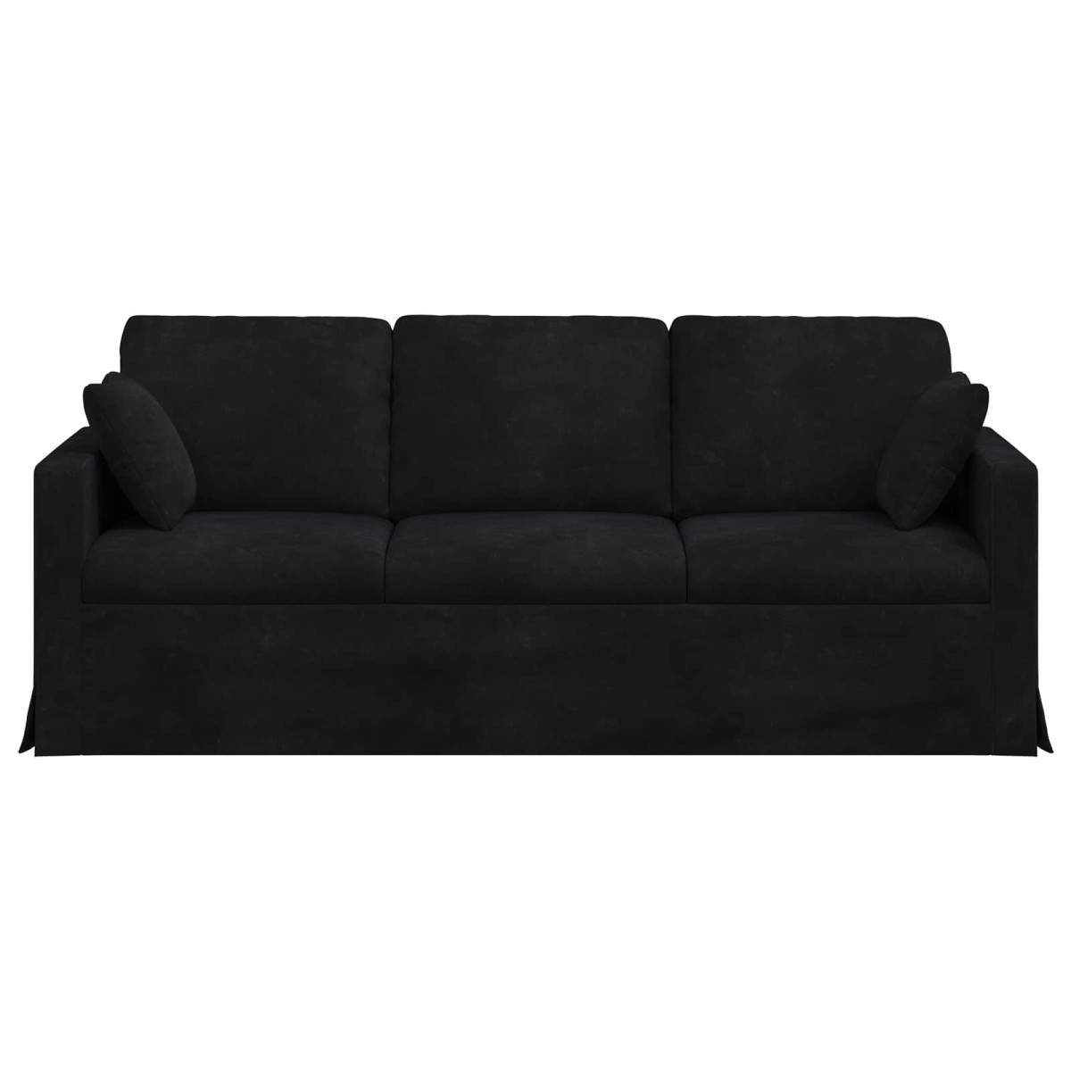 vidaXL Καναπές Μαύρο 198 x 78 x 80 εκ Βελούδο