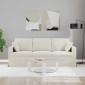 vidaXL Καναπές Κρεμ 198 x 78 x 80 εκ Βελούδο
