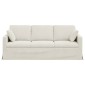 vidaXL Καναπές Κρεμ 198 x 78 x 80 εκ Βελούδο