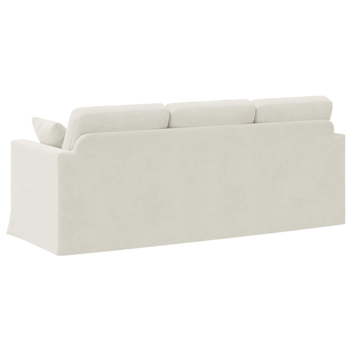vidaXL Καναπές Κρεμ 198 x 78 x 80 εκ Βελούδο