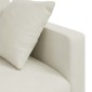 vidaXL Καναπές Κρεμ 198 x 78 x 80 εκ Βελούδο
