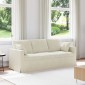 vidaXL Καναπές Κρεμ 198 x 78 x 80 εκ Βελούδο
