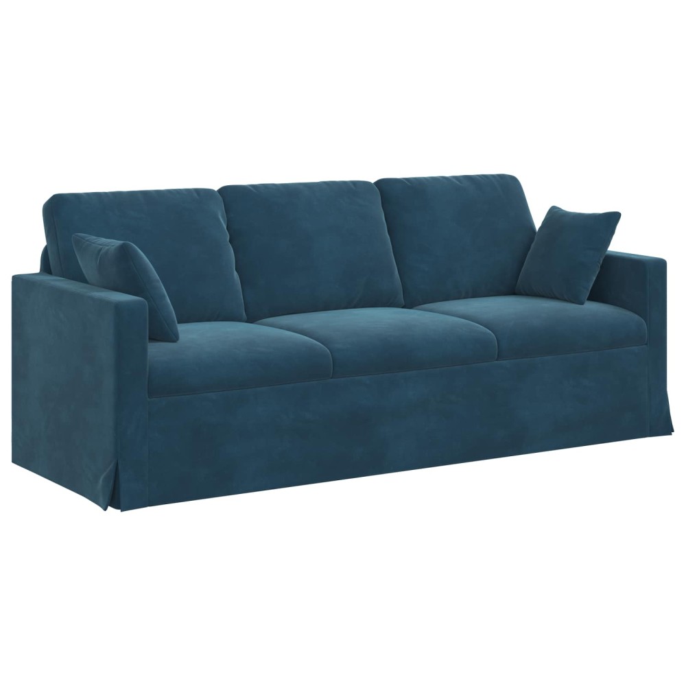 vidaXL Καναπές Μπλε 198 x 78 x 80 εκ Βελούδο