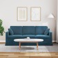 vidaXL Καναπές Μπλε 198 x 78 x 80 εκ Βελούδο