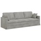 vidaXL Καναπές Ανοιχτό γκρι 228 x 78 x 80 εκ Βελούδο