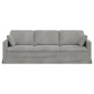 vidaXL Καναπές Ανοιχτό γκρι 228 x 78 x 80 εκ Βελούδο
