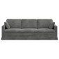vidaXL Καναπές Σκούρο Γκρι 228 x 78 x 80 εκ Βελούδο