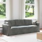 vidaXL Καναπές Σκούρο Γκρι 228 x 78 x 80 εκ Βελούδο