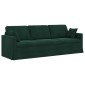 vidaXL Καναπές Σκούρο Πράσινο 228 x 78 x 80 εκ Βελούδο