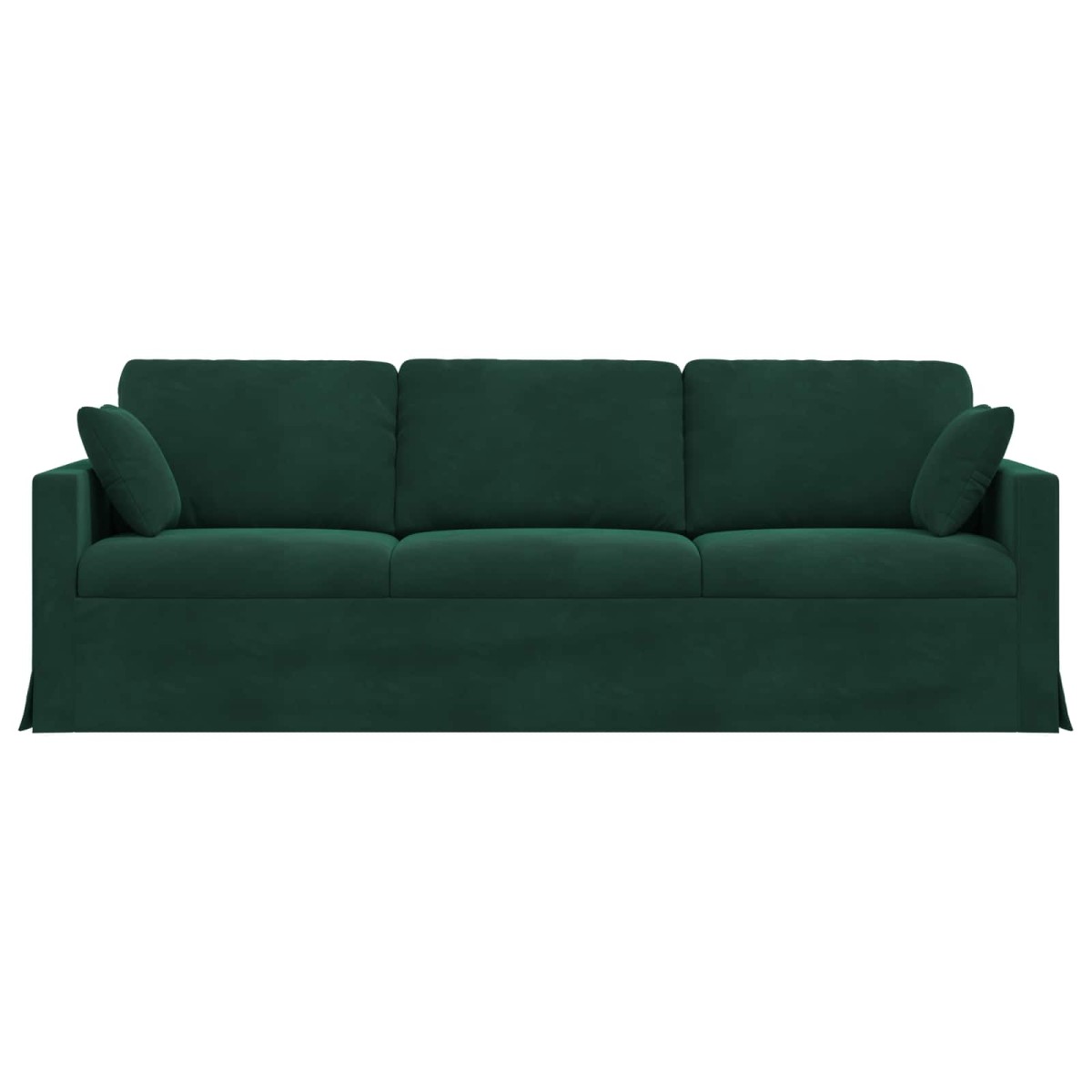 vidaXL Καναπές Σκούρο Πράσινο 228 x 78 x 80 εκ Βελούδο