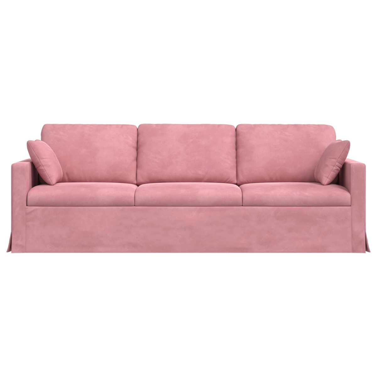 vidaXL Καναπές Ροζ 228 x 78 x 80 εκ Βελούδο