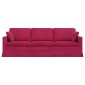 vidaXL Καναπές Κόκκινο 228 x 78 x 80 εκ Βελούδο