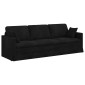 vidaXL Καναπές Μαύρο 228 x 78 x 80 εκ Βελούδο