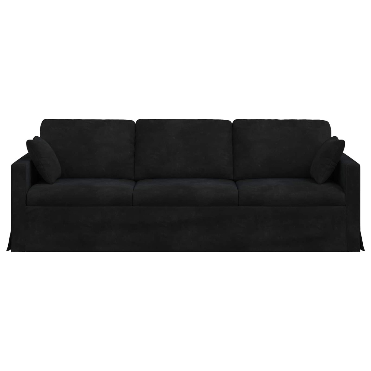 vidaXL Καναπές Μαύρο 228 x 78 x 80 εκ Βελούδο