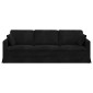 vidaXL Καναπές Μαύρο 228 x 78 x 80 εκ Βελούδο