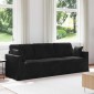 vidaXL Καναπές Μαύρο 228 x 78 x 80 εκ Βελούδο