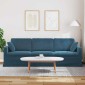vidaXL Καναπές Μπλε 228 x 78 x 80 εκ Βελούδο