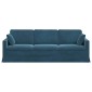 vidaXL Καναπές Μπλε 228 x 78 x 80 εκ Βελούδο
