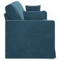vidaXL Καναπές Μπλε 228 x 78 x 80 εκ Βελούδο