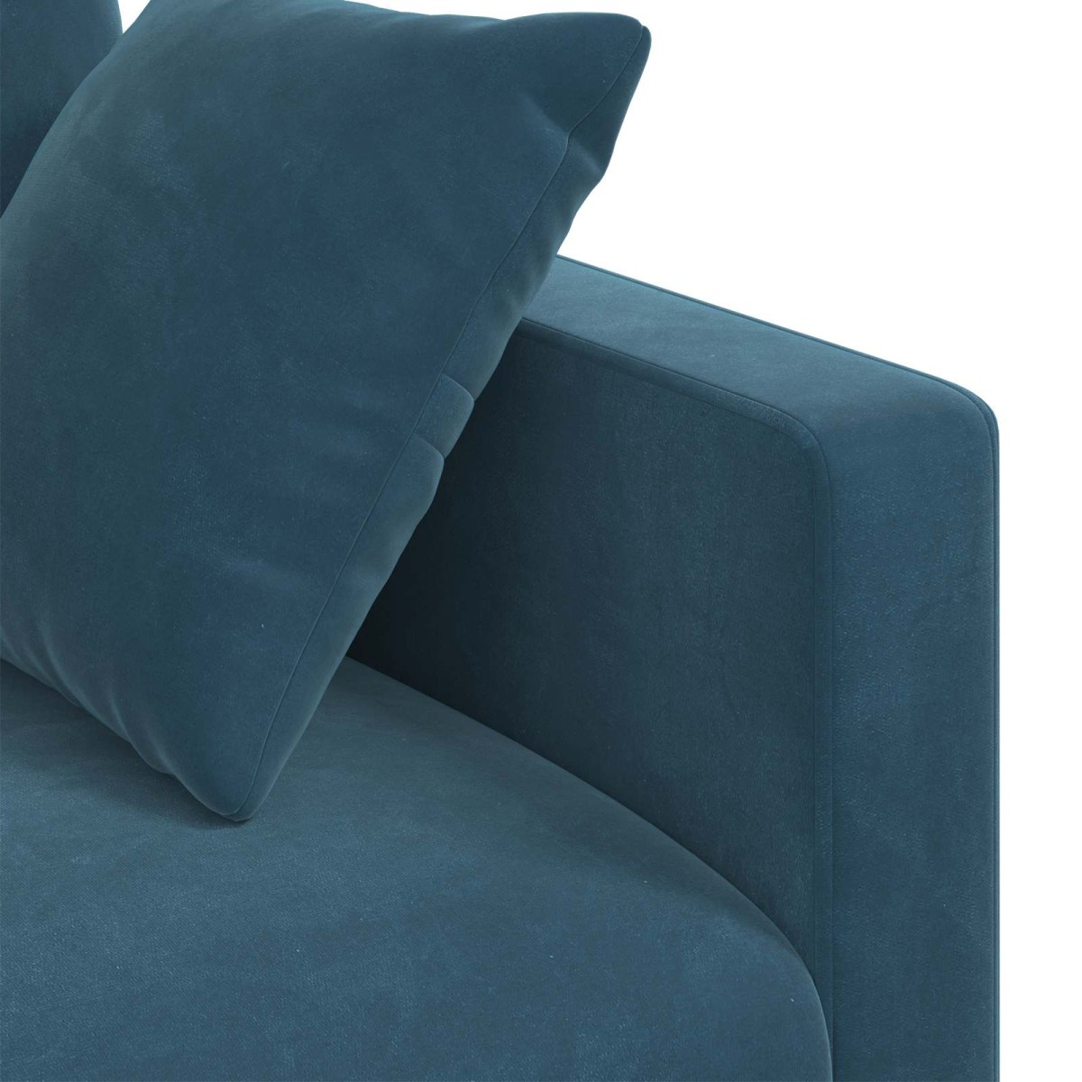 vidaXL Καναπές Μπλε 228 x 78 x 80 εκ Βελούδο