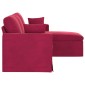 vidaXL Καναπές Κόκκινο 178 x 134 x 80 εκ Βελούδο