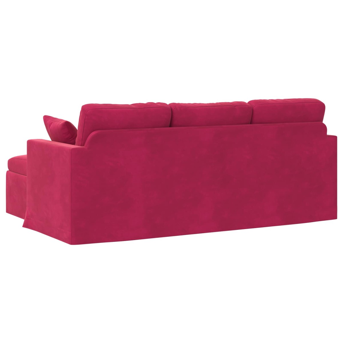 vidaXL Καναπές Κόκκινο 198 x 134 x 80 εκ Βελούδο