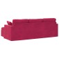 vidaXL Καναπές Κόκκινο 228 x 134 x 80 εκ Βελούδο