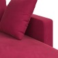 vidaXL Καναπές Κόκκινο 228 x 134 x 80 εκ Βελούδο