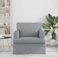 vidaXL Καναπές Ανοιχτό γκρι 84 x 80 x 85 εκ ύφασμα