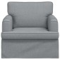 vidaXL Καναπές Ανοιχτό γκρι 84 x 80 x 85 εκ ύφασμα