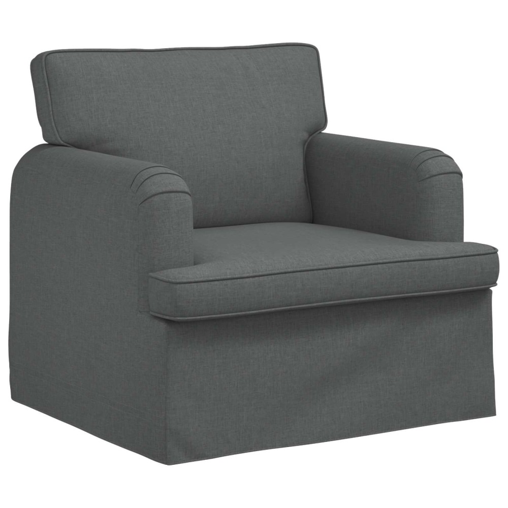 vidaXL Καναπές Σκούρο Γκρι 84 x 80 x 85 εκ ύφασμα