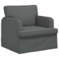 vidaXL Καναπές Σκούρο Γκρι 84 x 80 x 85 εκ ύφασμα