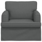 vidaXL Καναπές Σκούρο Γκρι 84 x 80 x 85 εκ ύφασμα
